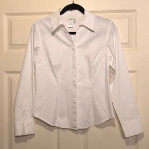 COPY - Coldwater Creek tailored fit cotton button…
